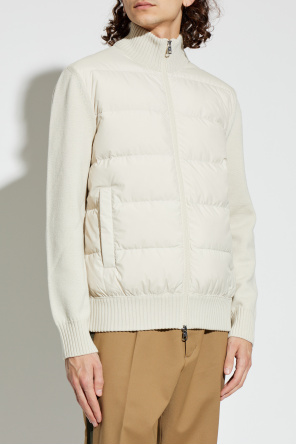 Moncler Kardigan z pikowanym przodem