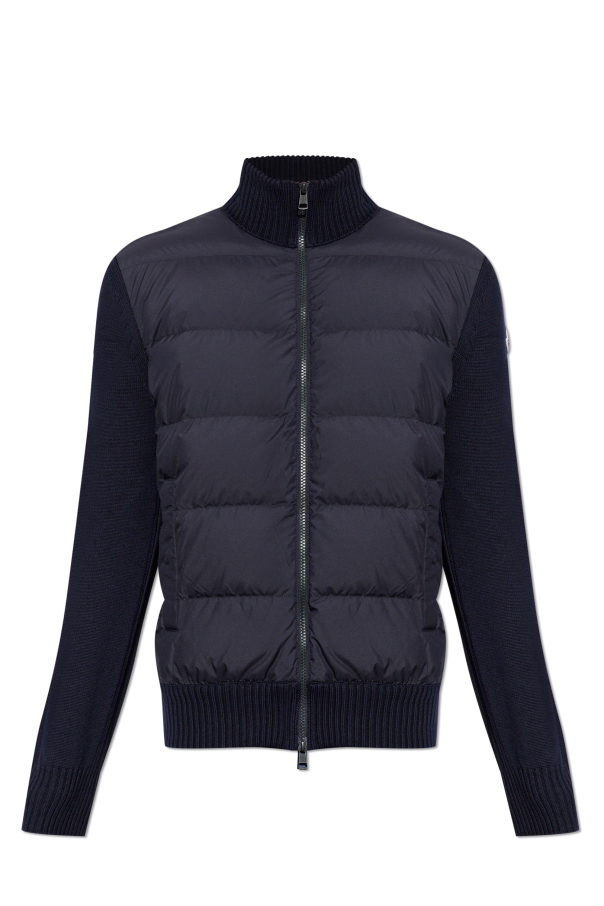 Cardigan with quilted front od Moncler