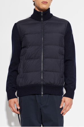 Moncler Kardigan z pikowanym przodem