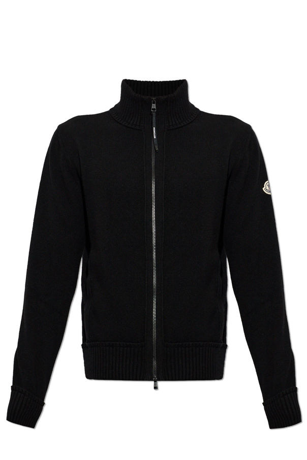 Moncler Wool Cardigan with Logo