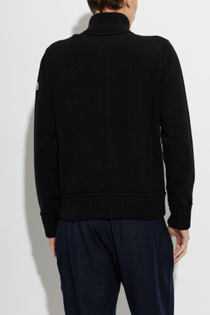 Moncler Wool Cardigan with Logo