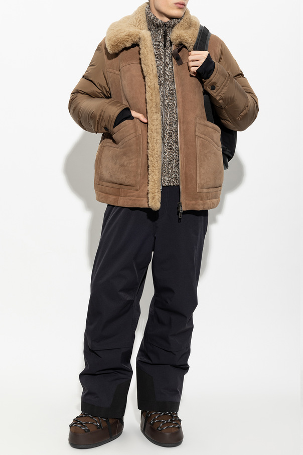 Moncler Woll-Cardigan mit Logo-Patch
