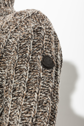 Moncler Woll-Cardigan mit Logo-Patch