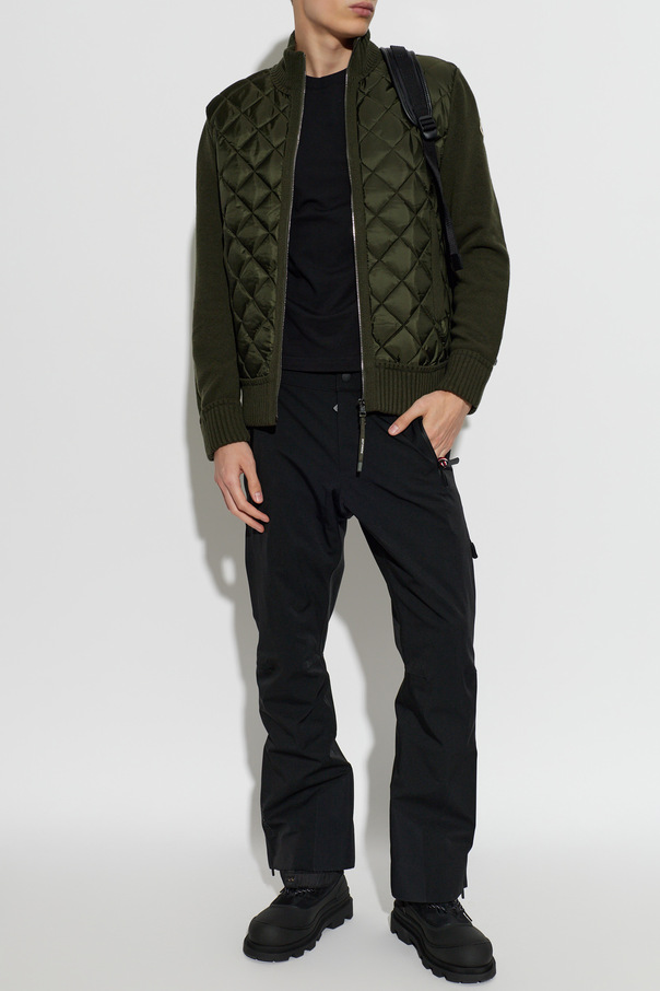 Moncler Quilted-front cardigan