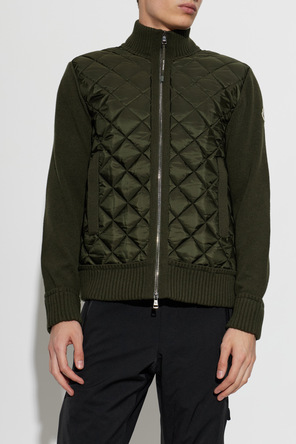 Moncler Quilted-front cardigan