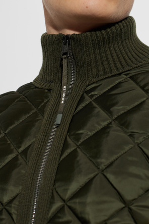 Moncler Quilted-front cardigan