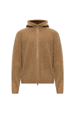 Wollcardigan mit Kapuze