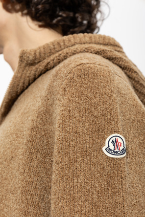 Moncler Wollcardigan mit Kapuze