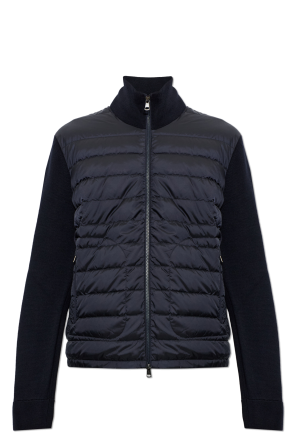 Cardigan with quilted front