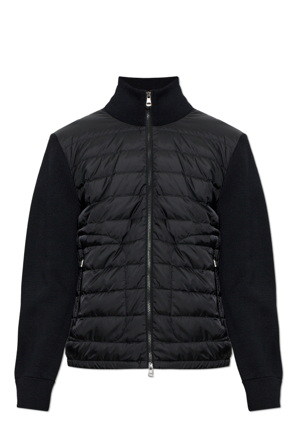Cardigan with quilted front od Moncler