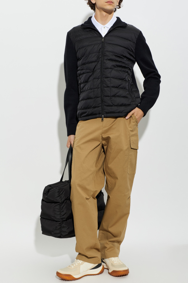 Moncler Cardigan with quilted front