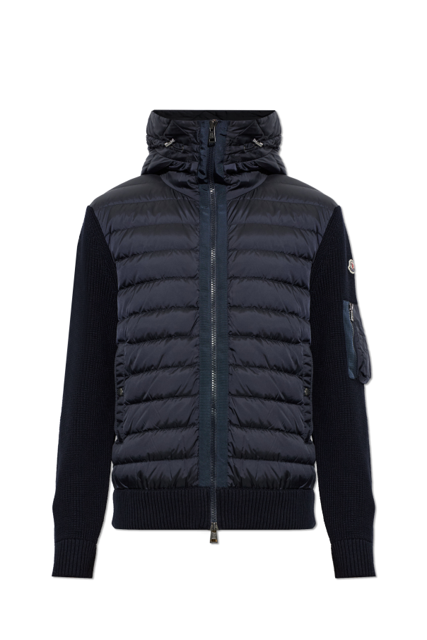 Cardigan with quilted front od Moncler