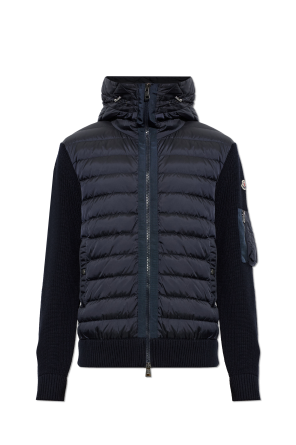 Cardigan with quilted front