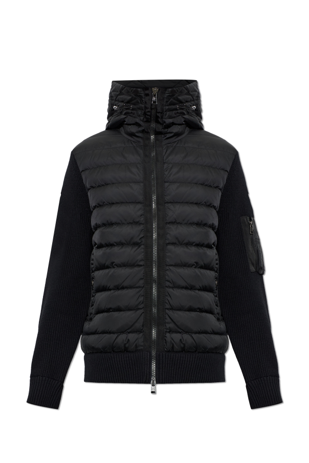 Cardigan with quilted front od Moncler