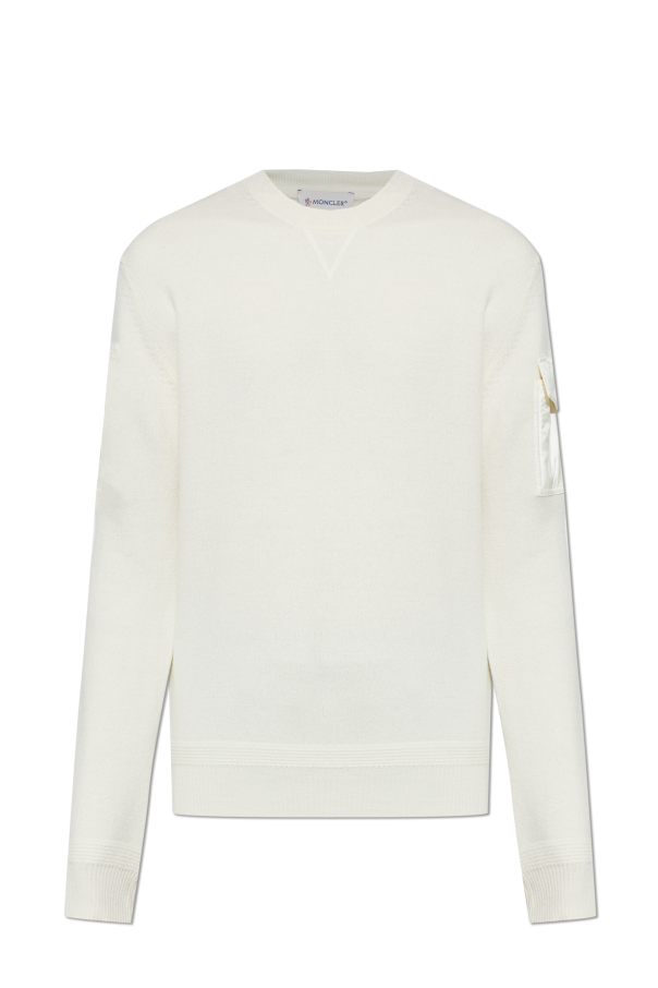 Sweater with sleeve pocket od Moncler