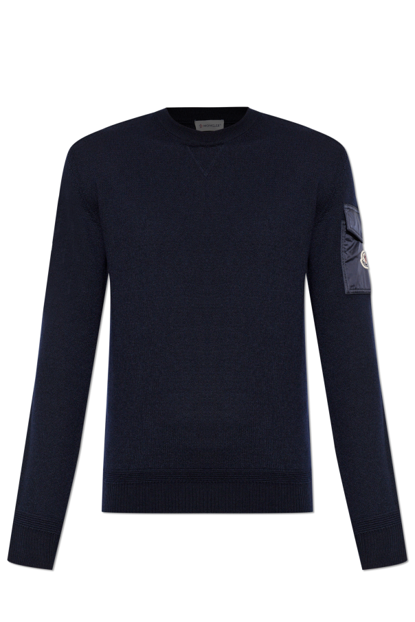 Sweater with a sleeve pocket od Moncler