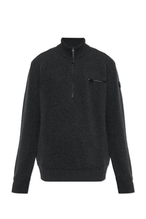 Wool sweater with pocket od Moncler