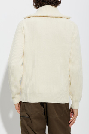 Moncler Wool turtleneck with logo patch