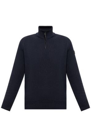 Sweater with logo patch