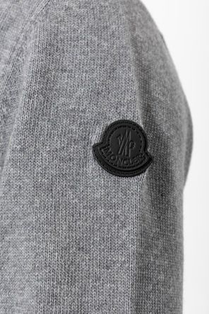 Moncler Пуловер с логотипна нашивка