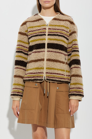 Moncler Cardigan with logo patch
