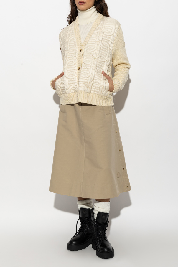 Moncler Cardigan with quilted front