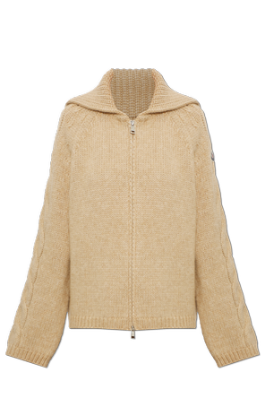 Strickjacke mit Logo-Patch
