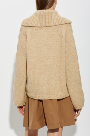 Moncler Cardigan with logo patch