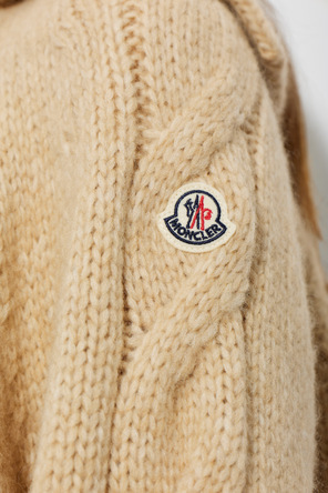 Moncler Cardigan with logo patch