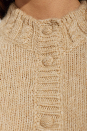 Moncler Cardigan with logo patch