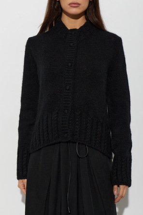 Moncler Cardigan with logo patch