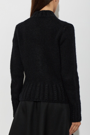 Moncler Cardigan with logo patch