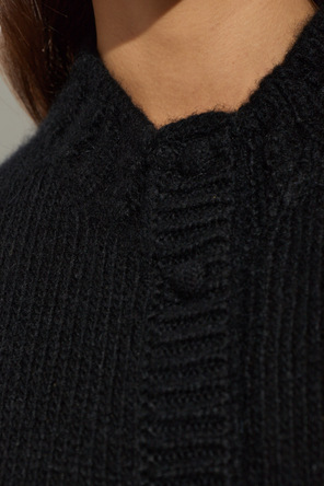 Moncler Cardigan with logo patch