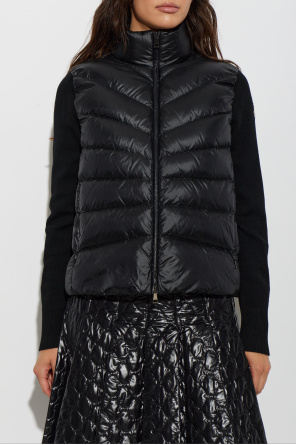 Moncler Cardigan made of combined fabrics
