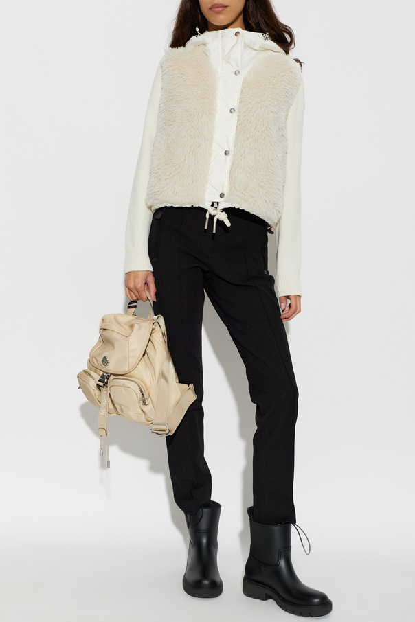 Moncler Cardigan with Quilted Front