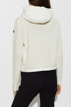 Moncler Cardigan with Quilted Front