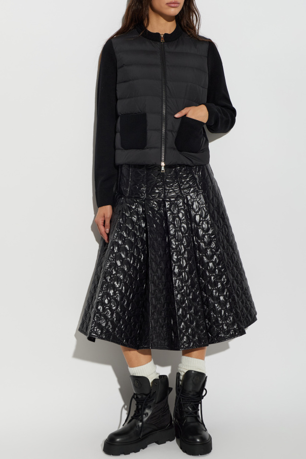 Moncler Cardigan with quilted front