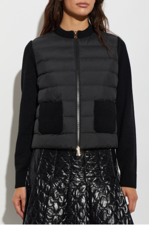 Moncler Cardigan with quilted front