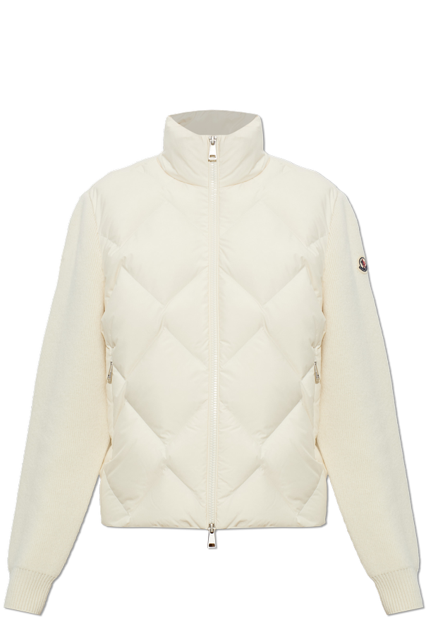 Cardigan with quilted front od Moncler