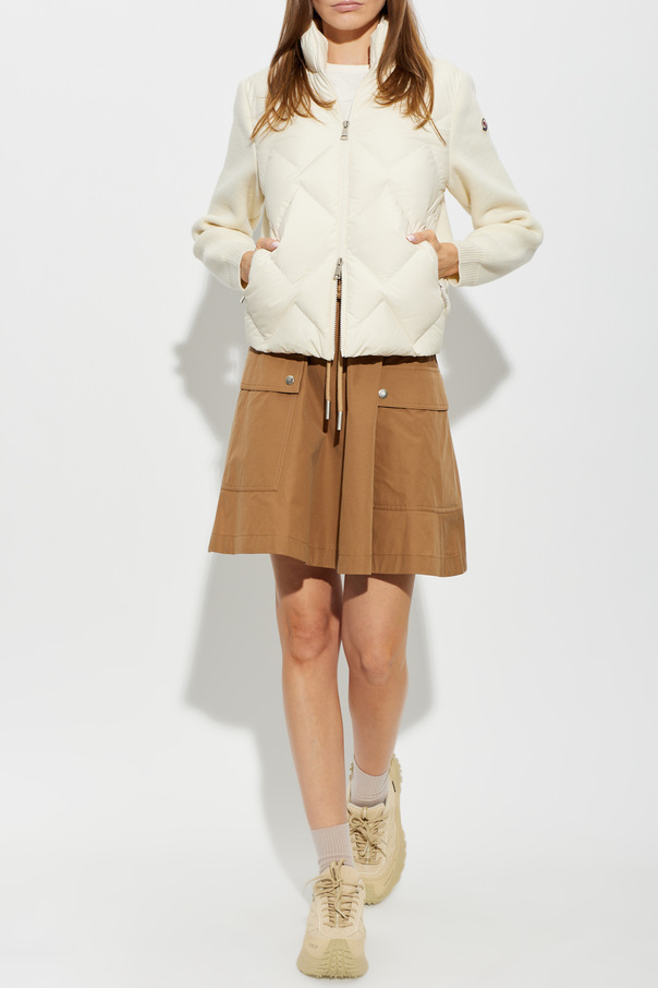 Moncler Cardigan mit gestepptem Vorderteil