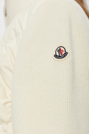 Moncler Cardigan mit gestepptem Vorderteil