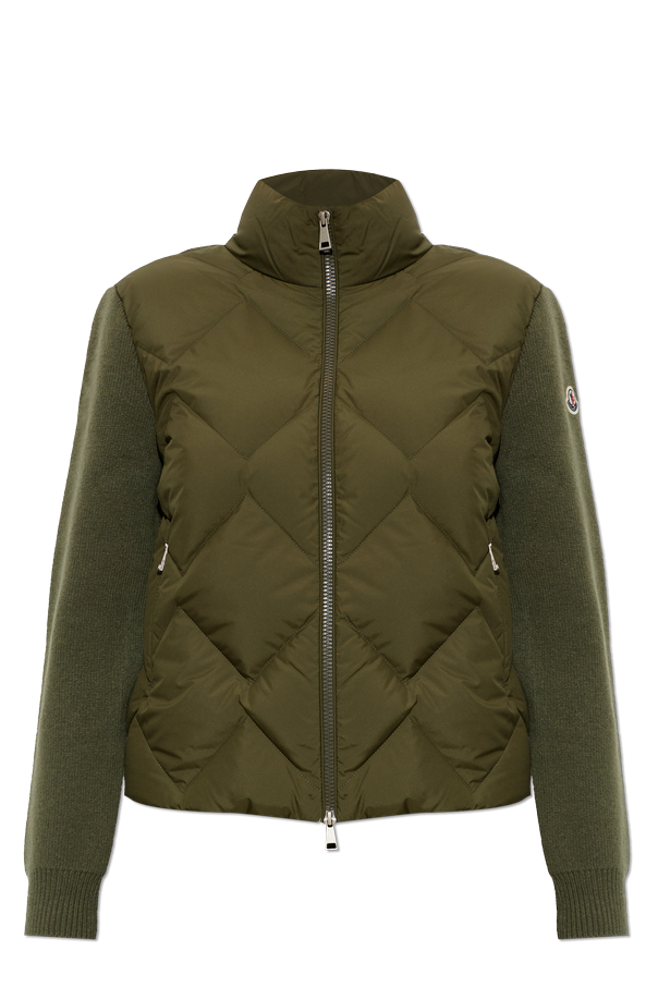 Cardigan with quilted front od Moncler