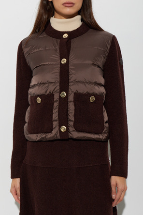 Moncler Cardigan with quilted front