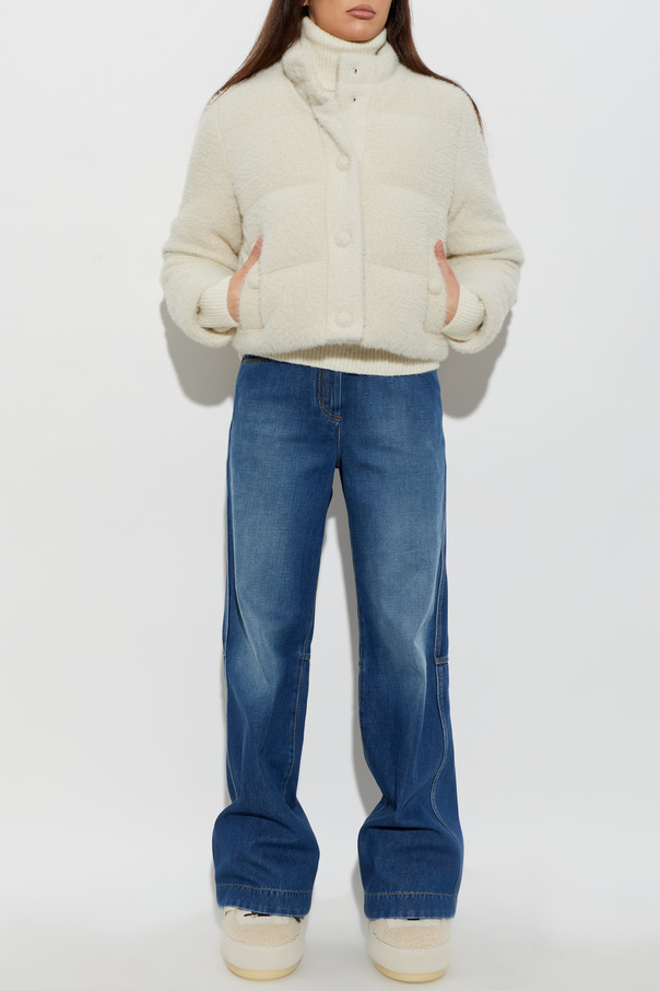 Moncler Daunenjacke mit Logo-Patch