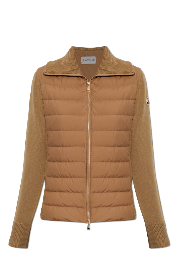 Cardigan with quilted front od Moncler