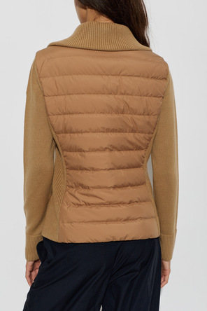 Moncler Cardigan mit gestepptem Vorderteil