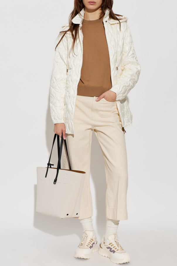 Moncler Wool top with a crew neckline