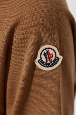 Moncler Wool top with a crew neckline
