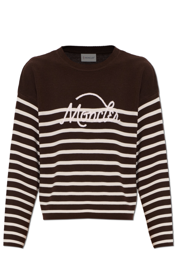 Wool sweater with striped pattern od Moncler