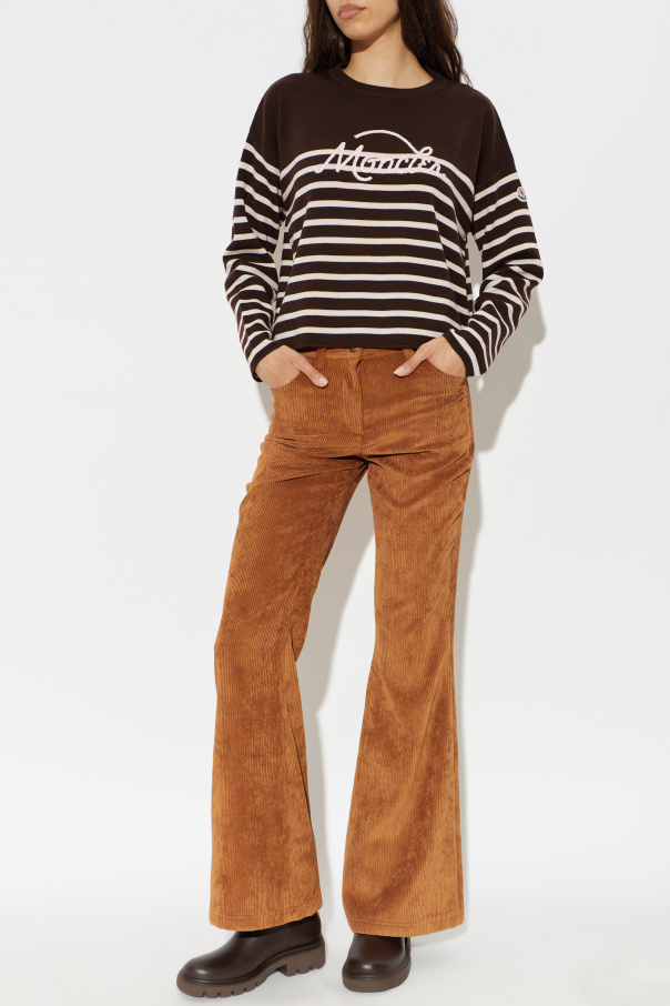 Moncler Wool sweater with striped pattern